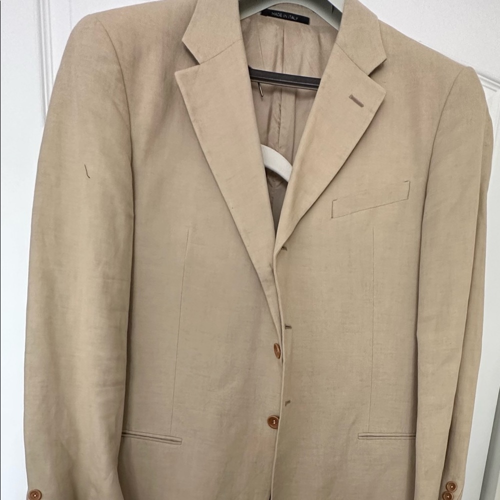 Armani tan men’s pant suit